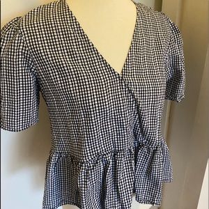 Women’s Madewell Gingham Peplum Blouse